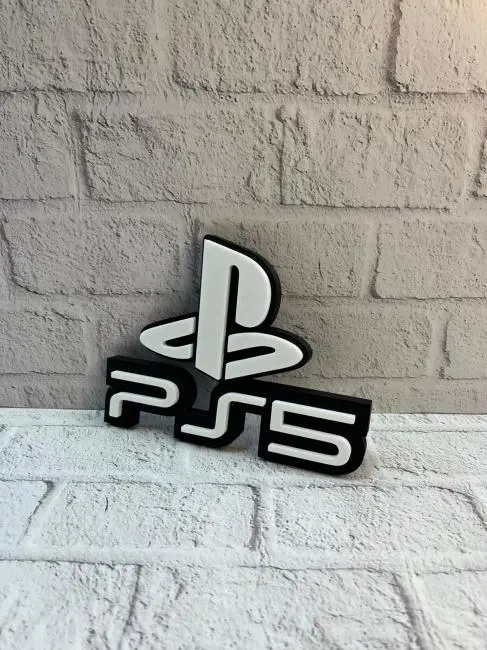 PS5 Logo Dekoratif Duvar Süsü Oyun Odası ve Salon Uyumu