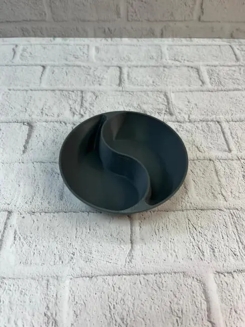 Gri Çerezlik Kase Seti Modern Bölmeli Sunum Tasarımı