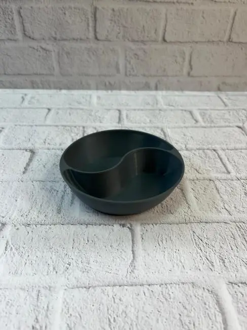 Gri Çerezlik Kase Seti Modern Bölmeli Sunum Tasarımı