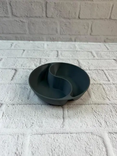 Gri Çerezlik Kase Seti Modern Bölmeli Sunum Tasarımı