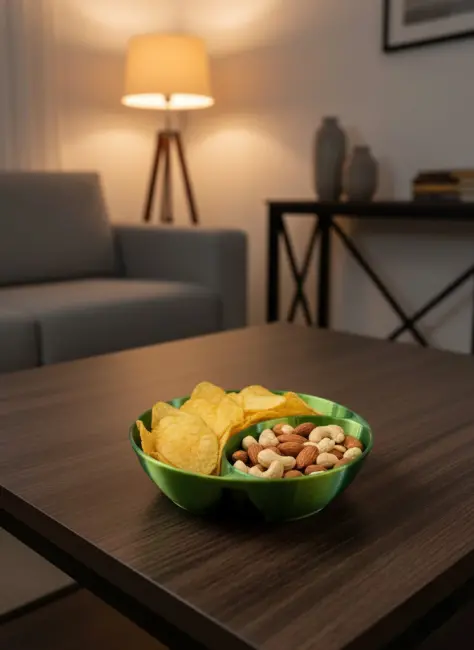 Yeşil Çerezlik Kase Seti 4 Adet 3x12 cm