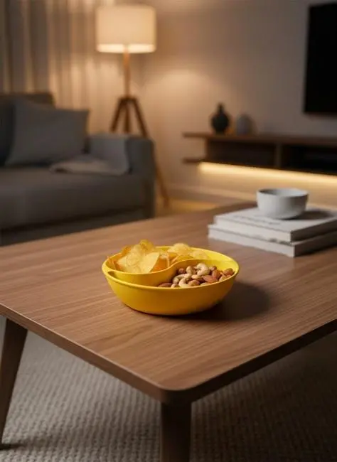 Sarı Çerezlik Kase Seti 4 Adet 3x12 cm