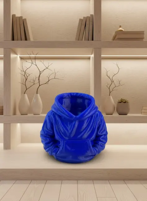 Lacivert Hoodie Kalemlik 10x10 cm Masa Üstü Düzenleyici