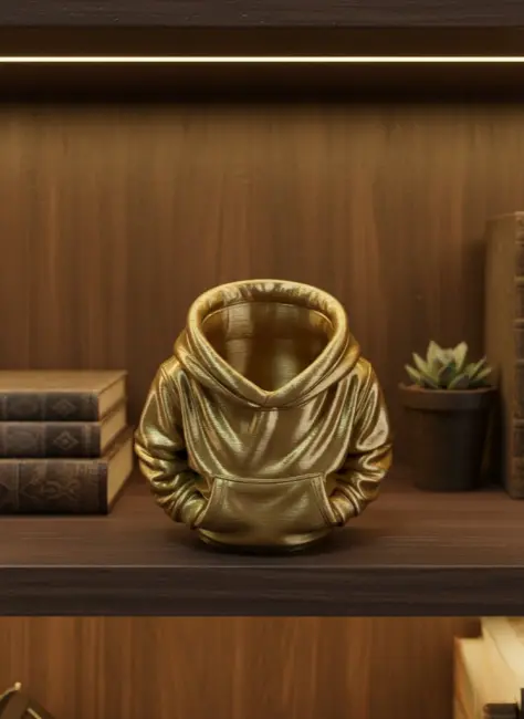 Gold Hoodie Kalemlik 10x10 cm Masa Üstü Düzenleyici