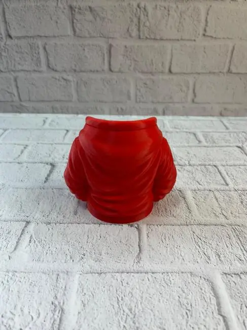 Dekoratif Kırmızı Hoodie Kalemlik 10x10 cm