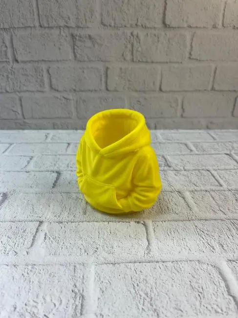 Sarı Hoodie Kalemlik 10x10 cm Masa Üstü Düzenleyici