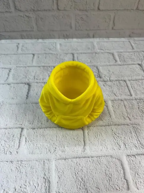 Sarı Hoodie Kalemlik 10x10 cm Masa Üstü Düzenleyici