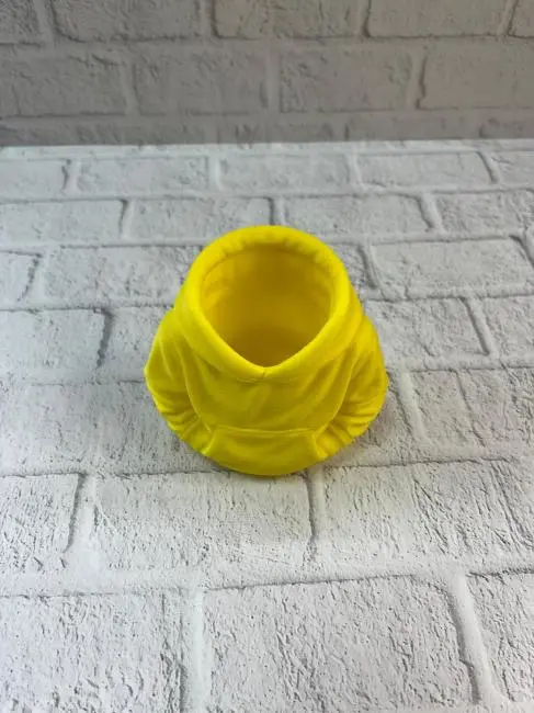 Sarı Hoodie Kalemlik 10x10 cm Masa Üstü Düzenleyici