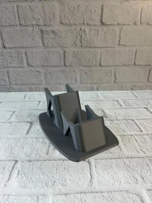 Antrasit İkili Gamepad Tutucu 7x18 cm Masa ve Raf Düzeni