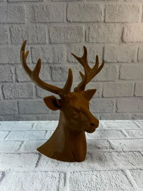 Kahverengi Geyik Biblo 23 cm Dekoratif Şık Tasarım