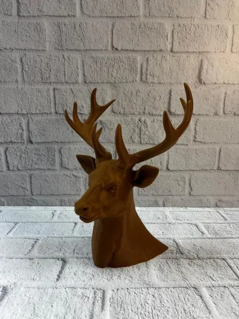 Kahverengi Geyik Biblo 23 cm Dekoratif Şık Tasarım