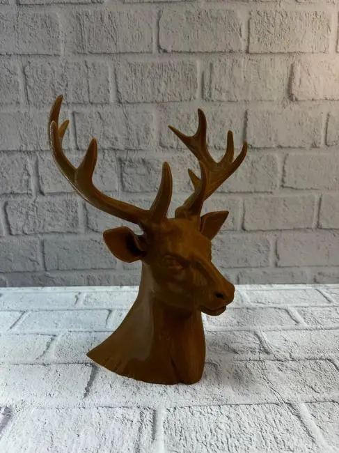 Kahverengi Geyik Biblo 23 cm Dekoratif Şık Tasarım