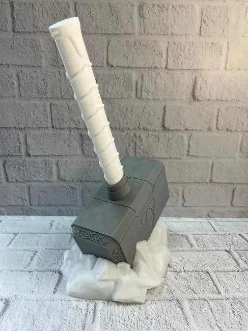 Thor Çekici Dekoratif Figür Mitolojik ve Fantastik Ev Aksesuarı 20x34 cm