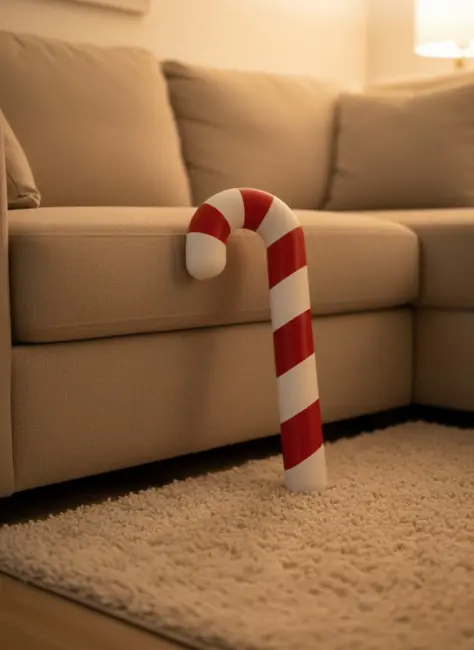 Yılbaşı Temalı Dekoratif Şeker Biblo Sıcak Salon Aksesuarı 13x34 cm