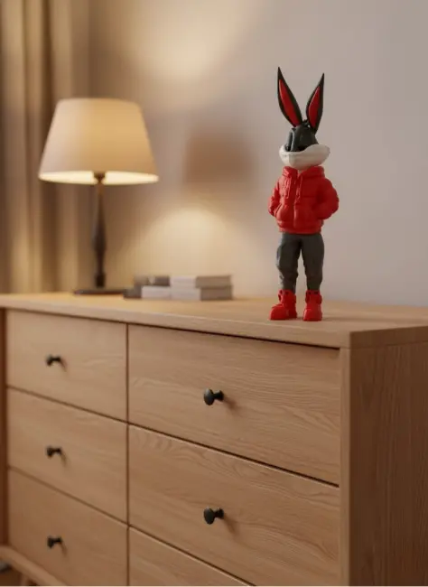 Bugs Bunny Büyük Boy Figür 10×34 cm Salon Dekoru