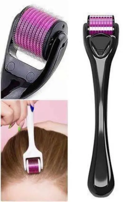 540 Iğneli Derma Roller 1Mm Titanyum Uçlu Saç Kaş Serum Kullanımına Uygun