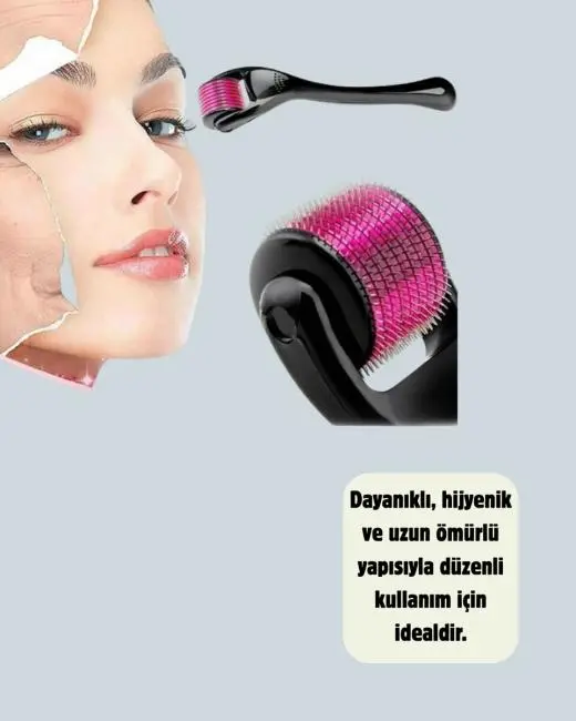 Dermaroller Titanyum 540 İğneli 1 mm Cilt Yenileme ve Anti Aging Etkisi