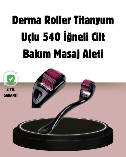 Dermaroller Titanyum 540 İğneli 1 mm Cilt Yenileme ve Anti Aging Etkisi