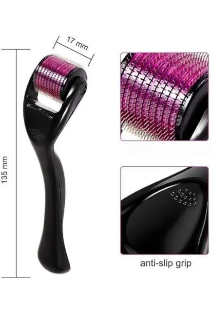 540 Iğneli Derma Roller 1Mm Titanyum Uçlu Saç Kaş Serum Kullanımına Uygun