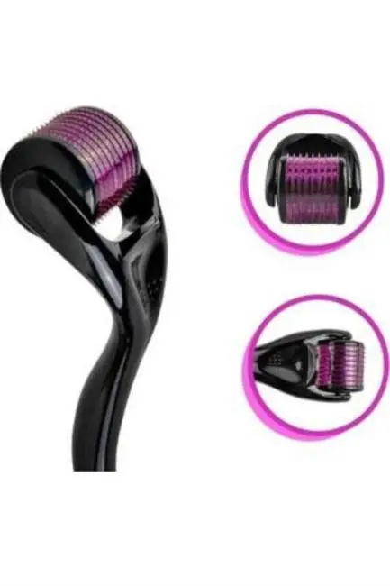 540 Iğneli Derma Roller 1Mm Titanyum Uçlu Saç Kaş Serum Kullanımına Uygun