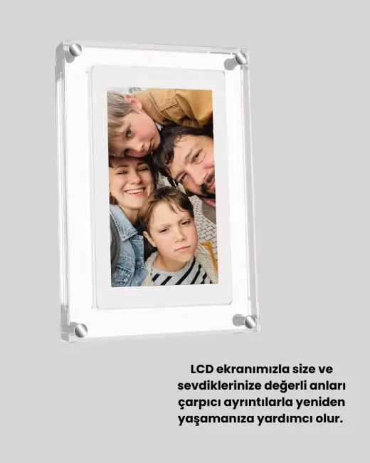 4GB Hafızalı 7 İnç Dijital Fotoğraf Çerçevesi – Yüzlerce Anınızı Saklayın