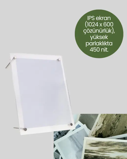 USB-C ile Hızlı Şarj ve Veri Aktarımı – 7 İnç Dijital Görüntü Çerçevesi