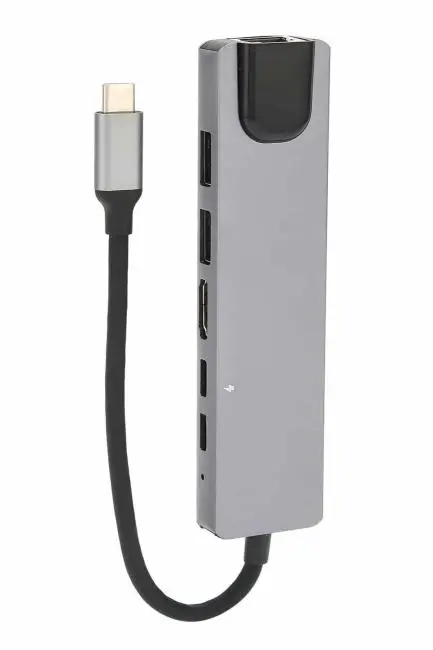 8 Port Çoklayıcı Macbook Ile Uyumlu Çoğaltıcı Type-C dönüştürücü TF SD kart