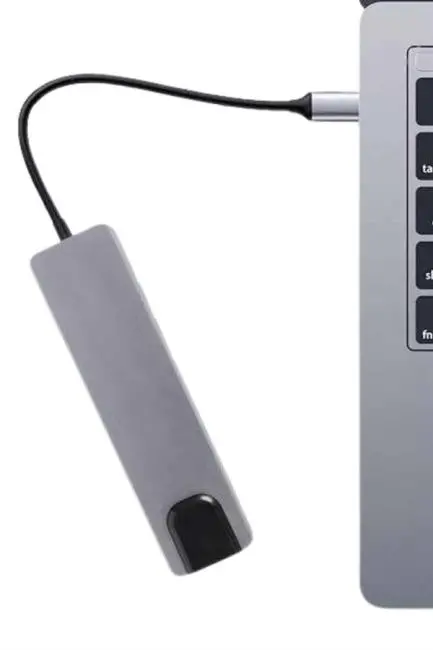 Usb Type-c Hub Dönüştürücü Çevirici Çoklayıcı Macbook Çevirici 8 Portlu