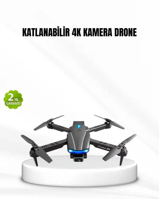 Wi-Fi Bağlantılı 4K Drone Katlanabilir ve 360° Takla Özellikli