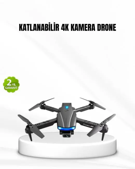 Wi-Fi Bağlantılı 4K Drone Katlanabilir ve 360° Takla Özellikli