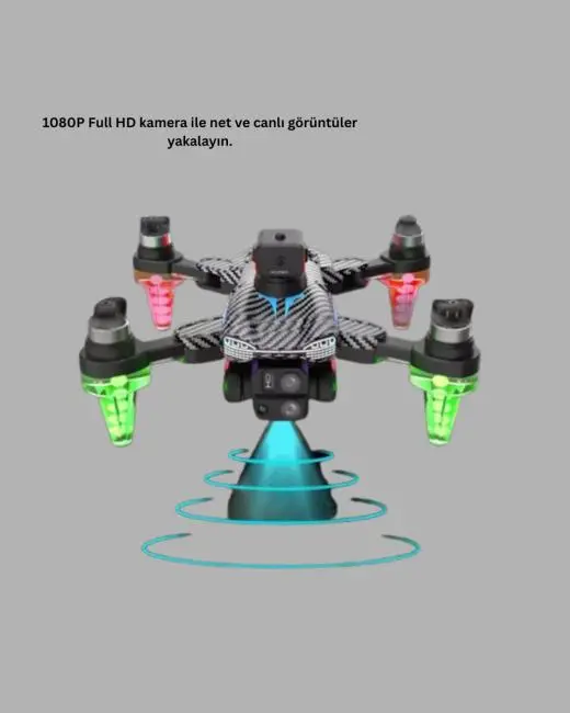 Katlanabilir Drone 1080P Kamera 0-100m Uçuş Mesafeli