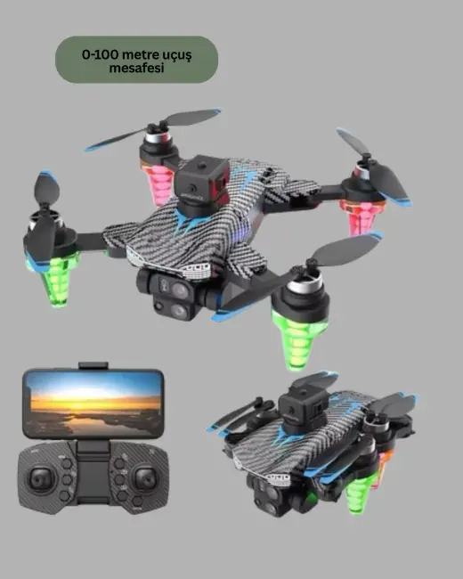 Katlanabilir Drone 1080P Kamera Full HD Çekim Hafif ve Taşınabilir