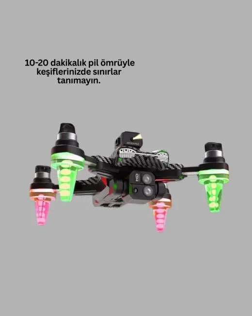 1080P Full HD Katlanabilir Drone Uzun Uçuş Süreli Hafif Tasarım