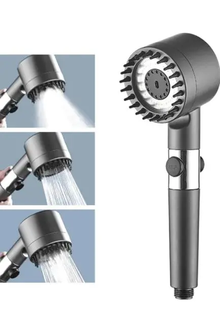 Yüksek Performanslı Masaj Etkili Su Tasarruflu Duş Başlığı Krom Kaplama Uzun Ömürlü
