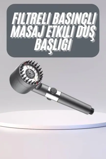 Yüksek Performanslı Masaj Etkili Su Tasarruflu Duş Başlığı Krom Kaplama Uzun Ömürlü
