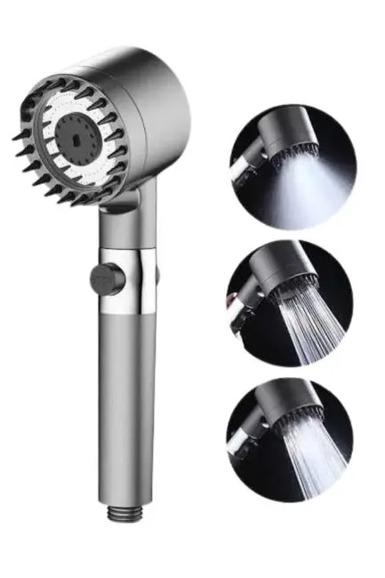 Duş Başlığı Profesyonel Masaj Başlıklı 3 Modlu Yeni Nesil Masaj Uçlu Su Tasarruflu