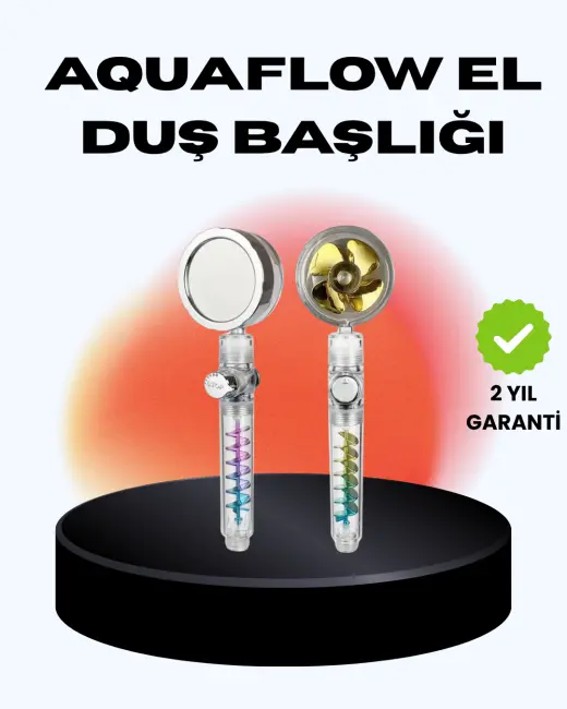 Döner Pervaneli El Duşu Başlığı – Su Tasarruflu Basınç Artırıcı Yağmur Etkili