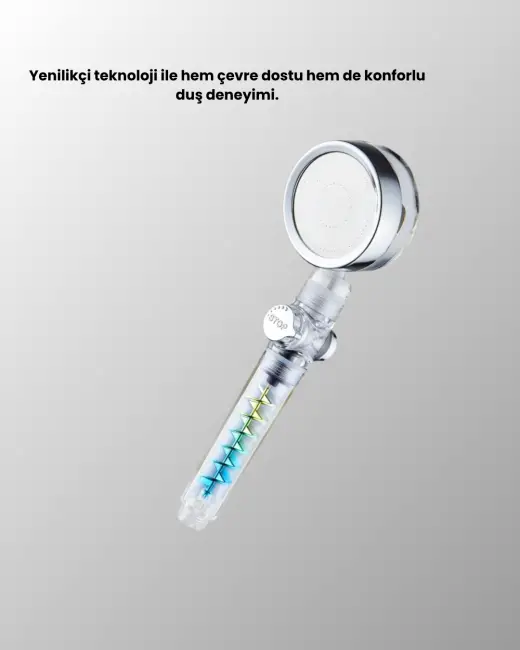 Sağanak Yağmur Etkili El Duşu – Start Stop Tuşlu Su Tasarruflu