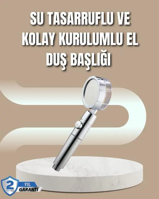 360° Ayarlanabilir Çok Fonksiyonlu Duş Başlığı