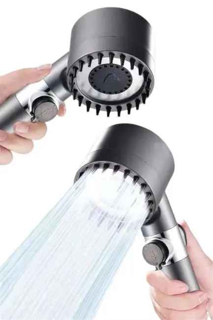 Yeni Nesil Duş Başlığı Paslanmaz Çelik Masaj Etkili Ergonomik Tasarım Su Basınçlı