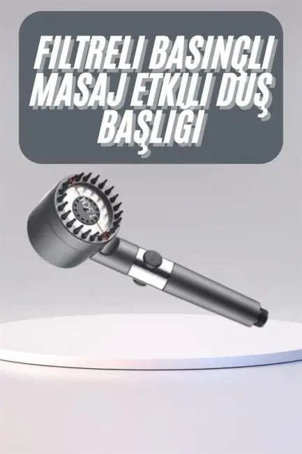 Yüksek Performanslı Masaj Etkili Su Tasarruflu Duş Başlığı Krom Kaplama Uzun Ömürlü