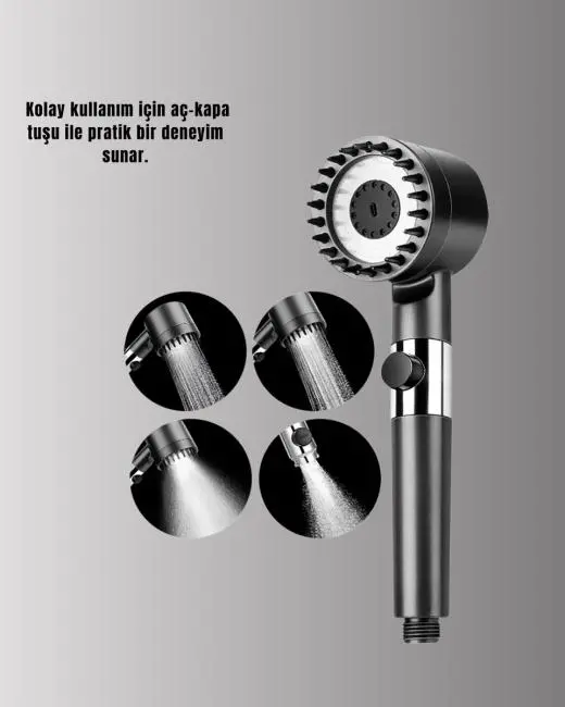 Banyo İçin Filtreli Duş Başlığı Pratik Kullanım