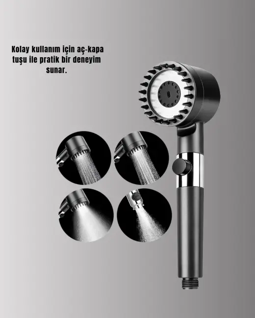 Banyo İçin Filtreli Duş Başlığı Pratik Kullanım