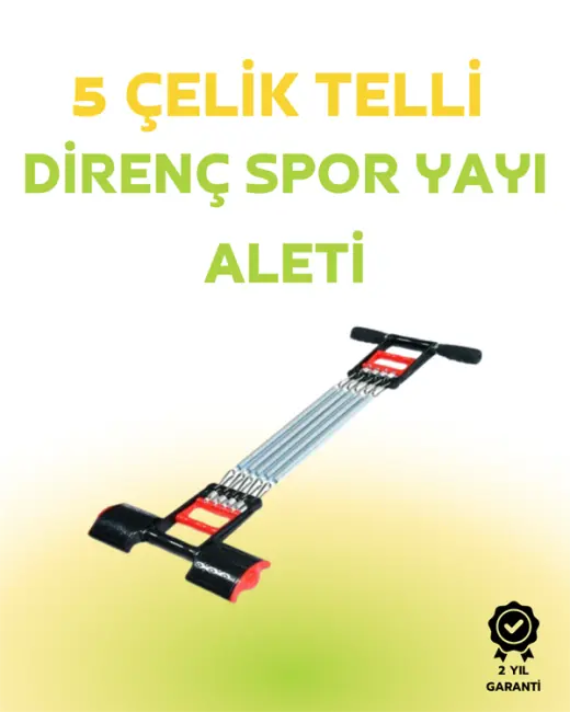Paslanmaz Çelik Yaylı Çoklu Dirençli Kol ve Gövde Egzersiz Aleti