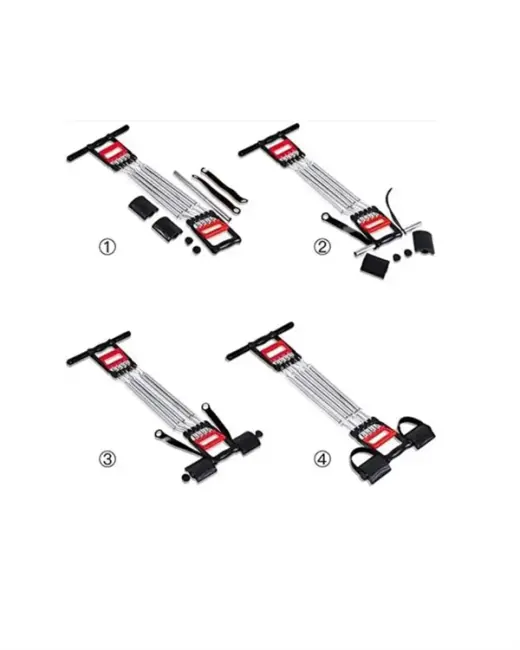 Ayarlanabilir Elastik Yaylı Ergonomik Tasarımlı Kas Güçlendirme Seti