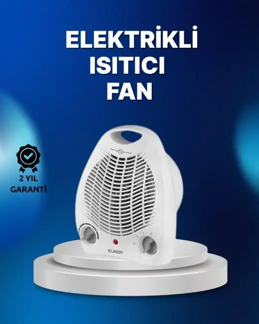 Mini Elektrikli Isıtıcı – 2000W Güç Fanlı Isıtma 3 Isı Modu