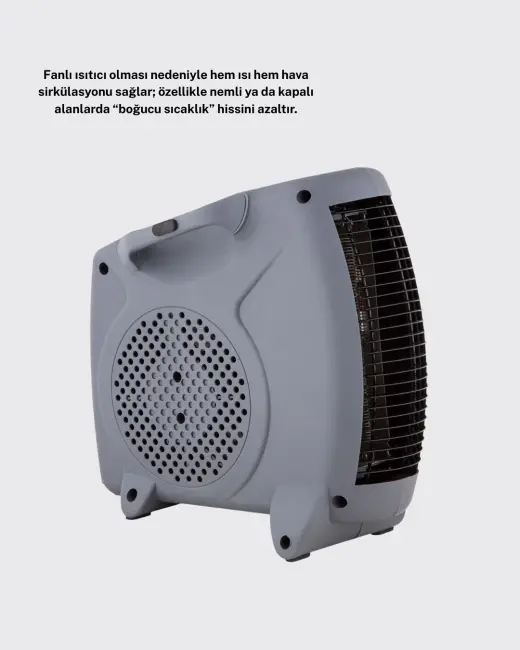 Taşınabilir Fanlı Isıtıcı Elektrikli Termik Korumalı Oda Isıtıcı