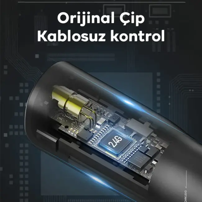 İNPHİC PL1 Projeksiyon Multimedya Sunum Şarjlı Kırmızı Lazerli Uzaktan Kumanda-(5775)