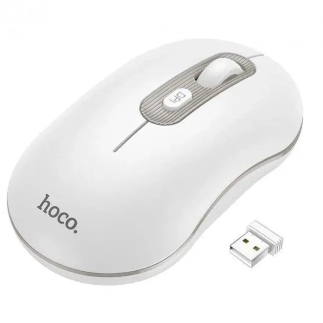 HOCO GM21 Platinium 1600dPi 2.4G Bluetooth Kablosuz Optik Mouse-(5775)