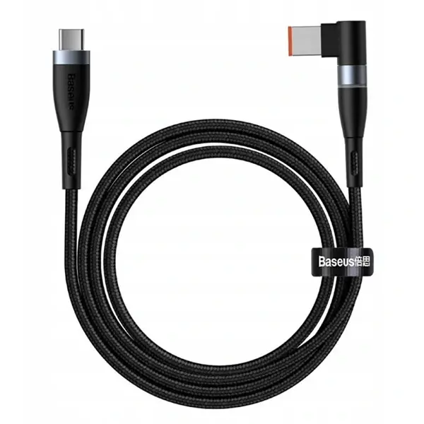 Baseus Zinc Manyetik Type-C to DC Square Portu Lenovo Laptop Şarj Kablosu 100W 2m-(5775)